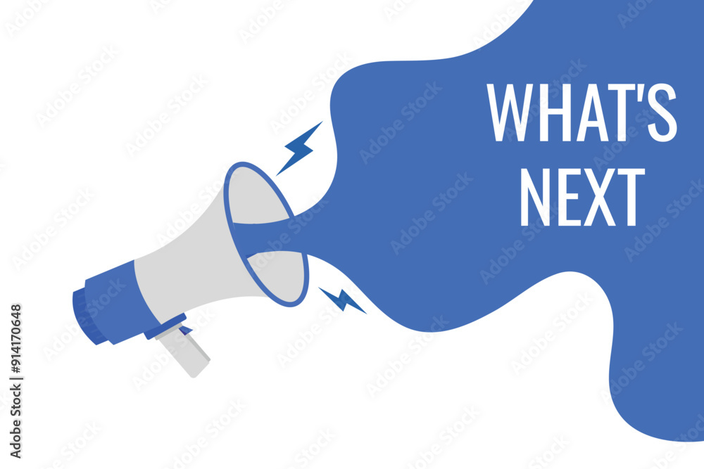 what's next button, banner, label, template for website. what's next text with colorful megaphone icon
what's next button, banner, label, template for website. what's next text with colorful megaphone icon