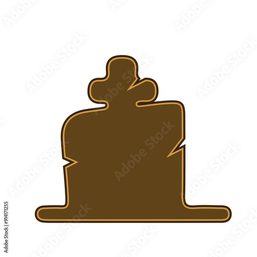 grave tombstone, vector, logo, silhouette, vector illustration, abstract, art, 3d rendering