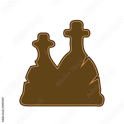 grave tombstone, vector, logo, silhouette, vector illustration, abstract, art, 3d rendering