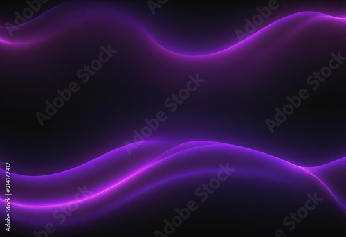 a purple grainy gradient wave abstract shape on a black background