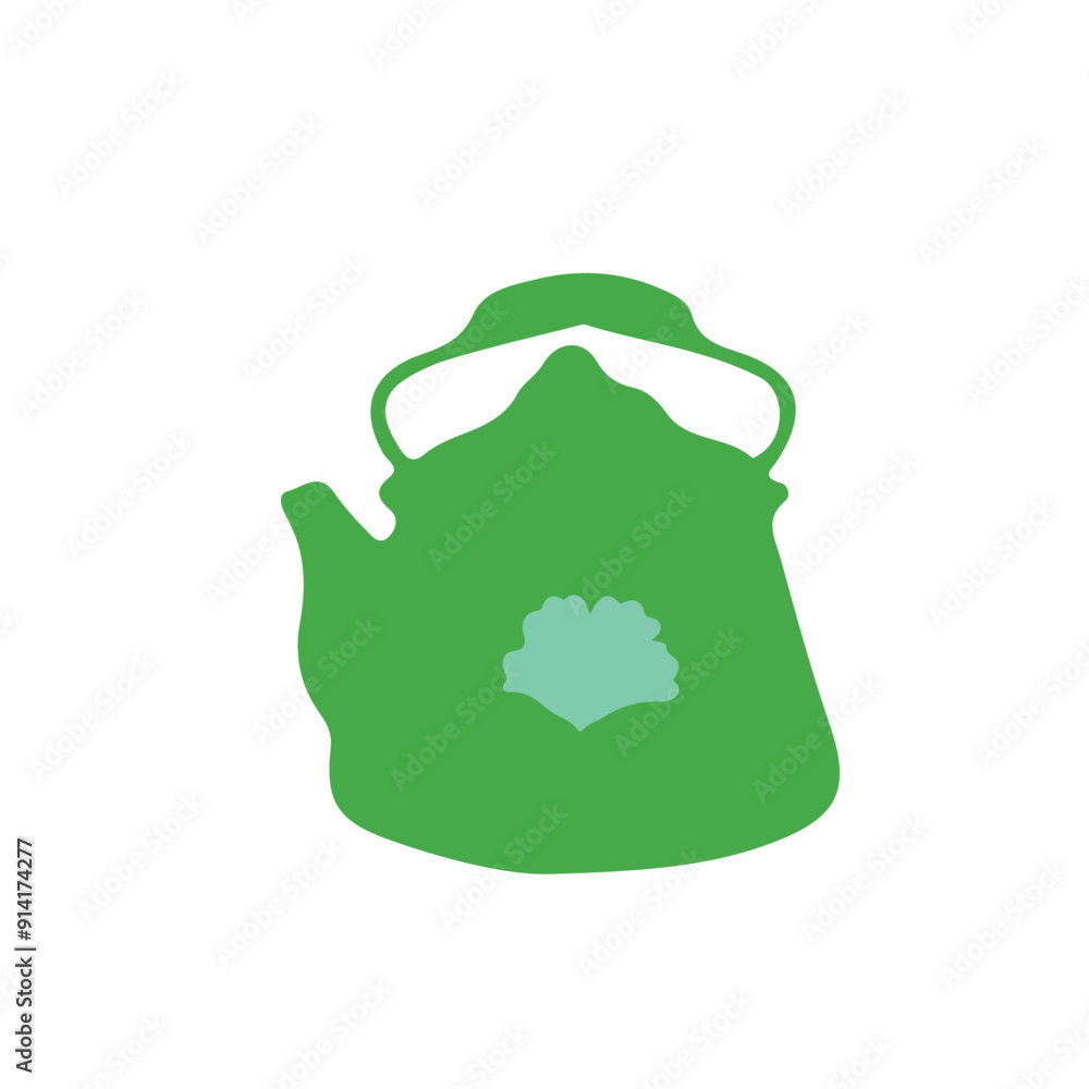 green kettle, vector, logo, silhouette, vector illustration, abstract, art, 3d rendering green kettle, vector, logo, silhouette, vector illustration, abstract, art, 3d rendering