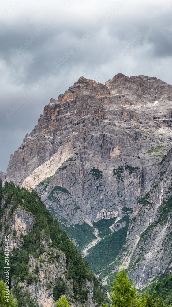 Naklejka premium Dolomites mountain peak, Italy