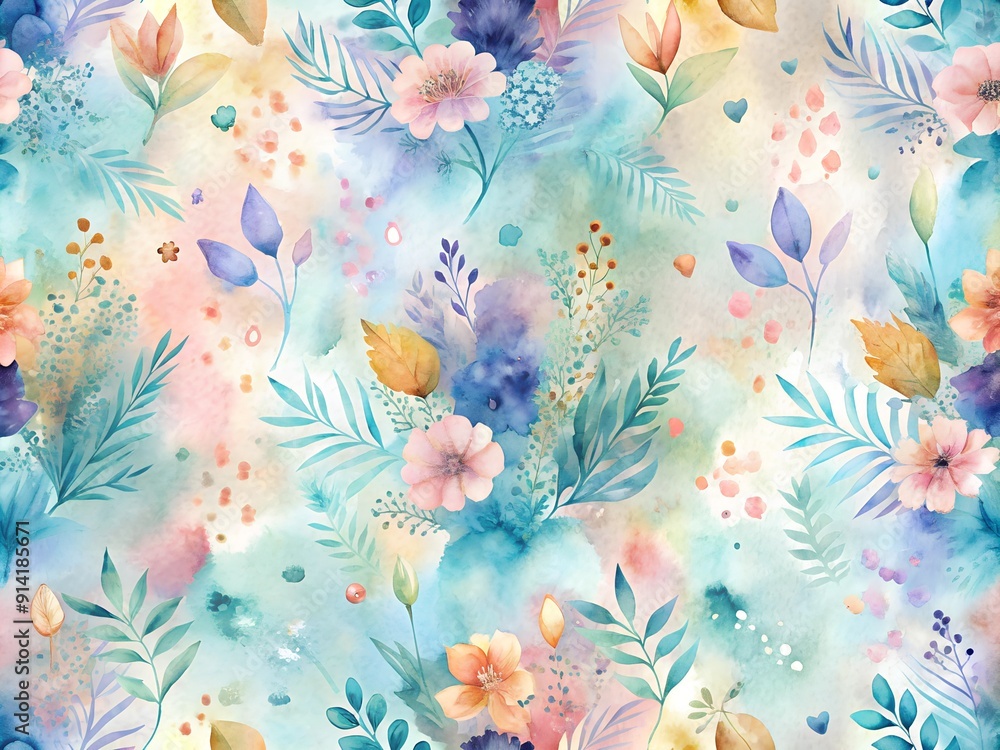Vibrant abstract watercolor texture with pink, yellow, and green splashes, perfect for artistic design or colorful wallpaper Vibrant abstract watercolor texture with pink, yellow, and green splashes, perfect for artistic design or colorful wallpaper