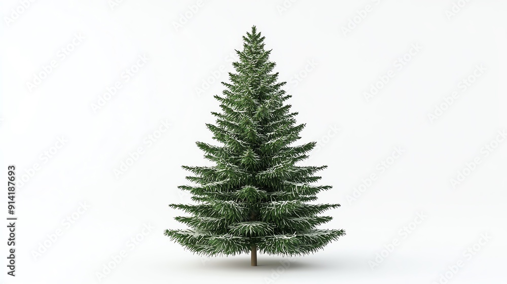 Isolated Christmas tree on white background. Isolated Christmas tree on white background.