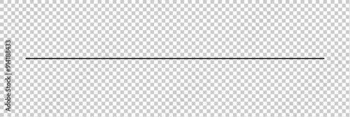 Straight line, stripe series from thin to thick . Abstract black thin line transparent background. Line art striped graphic template. Vector illustration in eps 10.