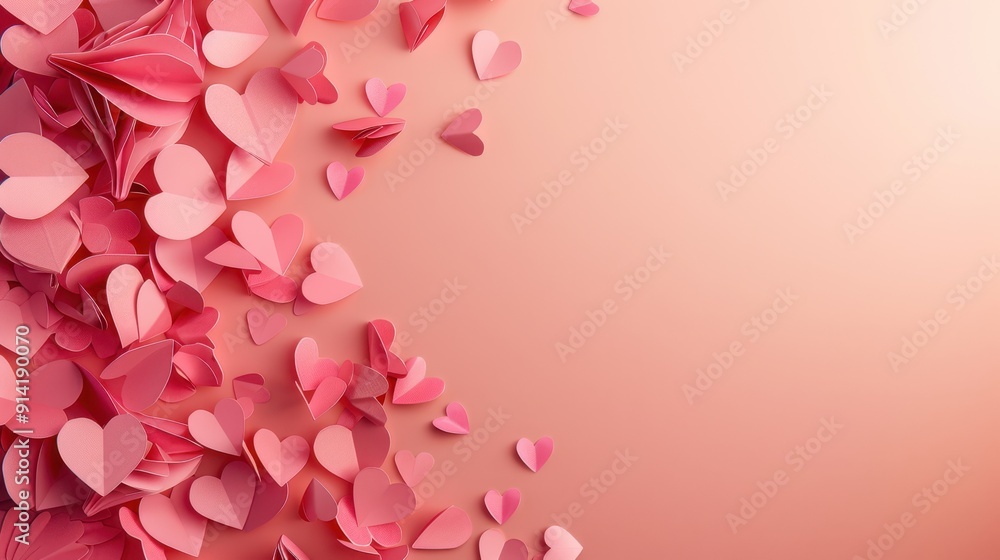 The pink paper hearts The pink paper hearts
