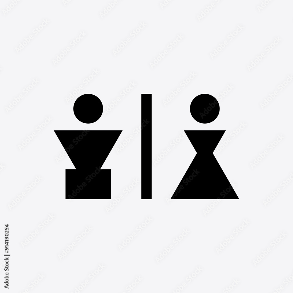 Set of restroom, toilet icon collection. Set of restroom, toilet icon collection.