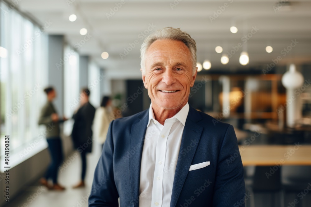 Smiling portrait of a senior Caucasian businessman Smiling portrait of a senior Caucasian businessman