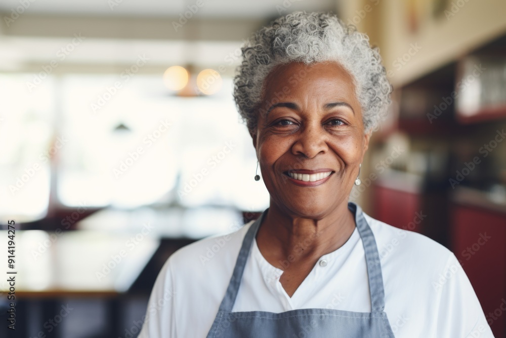 Smiling portrait of a senior woman in nursing home