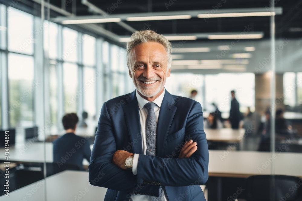 Smiling portrait of a senior Caucasian businessman Smiling portrait of a senior Caucasian businessman