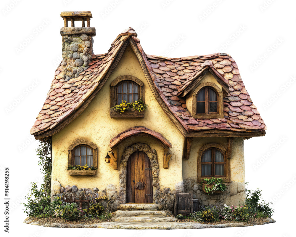 An old house isolated on white transparent background An old house isolated on white transparent background