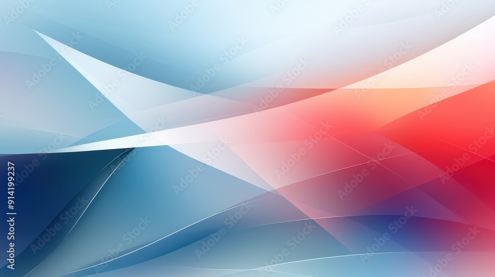 Fototapeta premium Abstract Blue and Red Background
