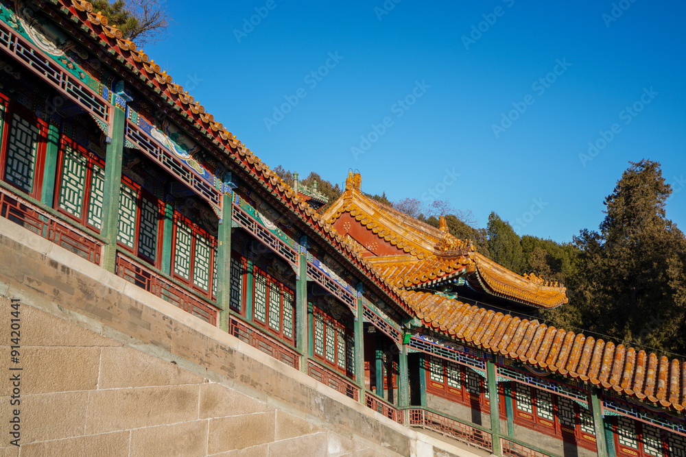 The Tower of Buddhist Incense Long Corridor, Beijing. The Tower of Buddhist Incense Long Corridor, Beijing.
