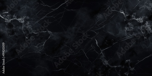 Dark marble texture with intricate white veins for luxury interior design