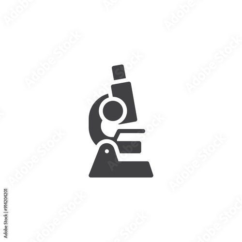 Microscope vector icon