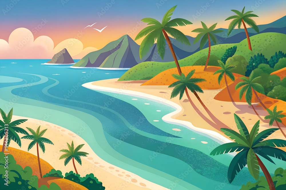Fototapeta premium the tropical coast