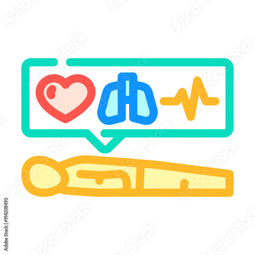 resuscitation ambulance color icon vector. resuscitation ambulance sign. isolated symbol illustration