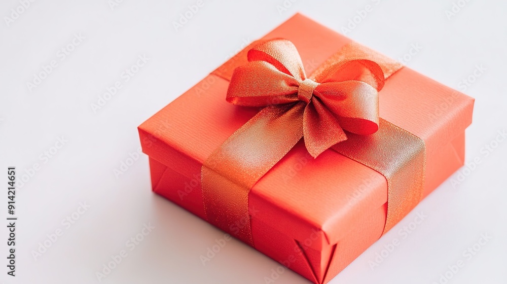 Elegant Gift Box with Decorative Ribbon and Bow Elegant Gift Box with Decorative Ribbon and Bow