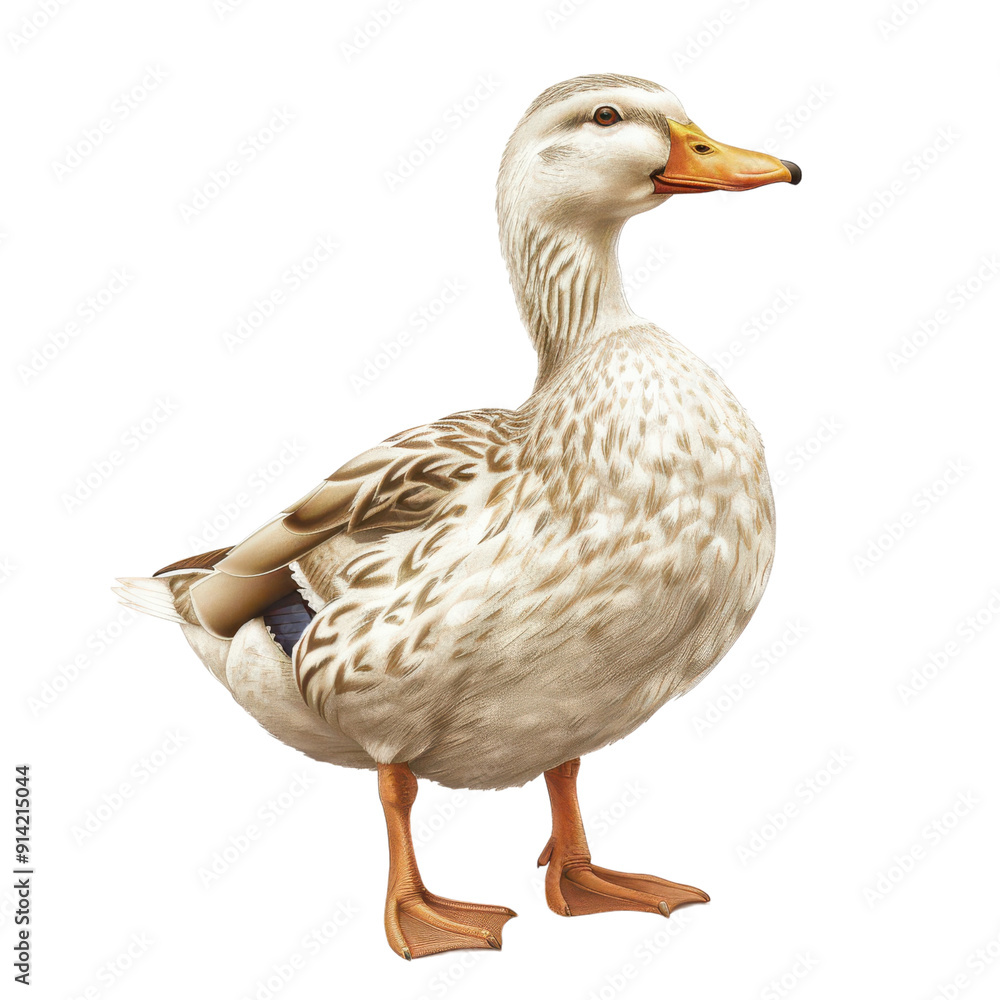 A detailed illustration of a standing duck, showcasing its features and unique plumage, ideal for nature-themed designs. PNG transparent background. A detailed illustration of a standing duck, showcasing its features and unique plumage, ideal for nature-themed designs. PNG transparent background.