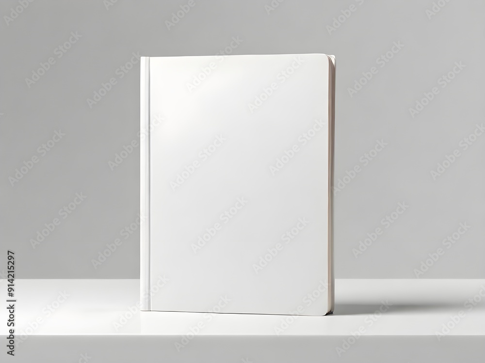 white book mockup front view with blank hard cover white book mockup front view with blank hard cover