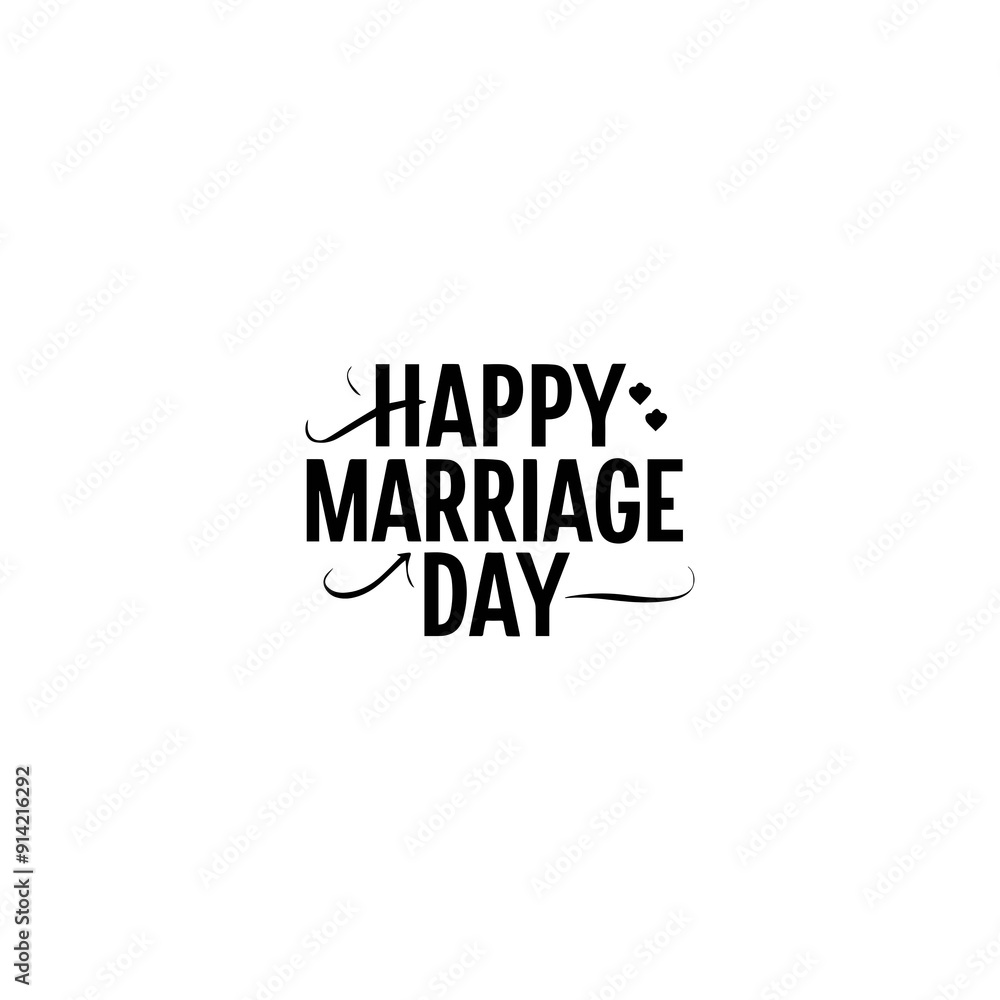 The typography and calligraphy design this happy marriage day vector art. The typography and calligraphy design this happy marriage day vector art.