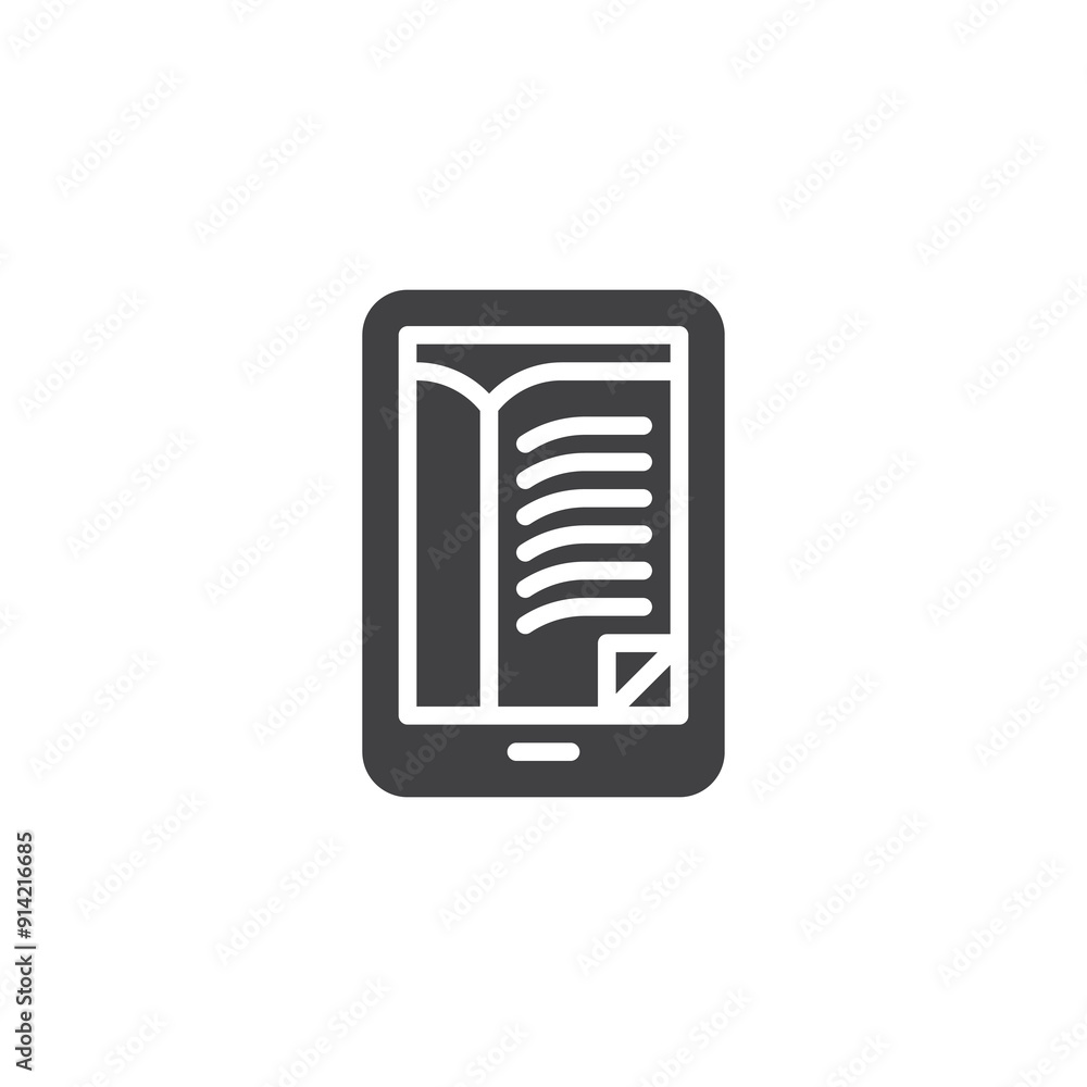 Ebook reader vector icon Ebook reader vector icon
