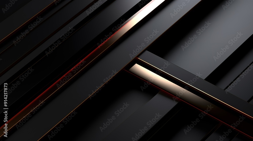 Abstract black, red, and gold geometric shapes background. Abstract black, red, and gold geometric shapes background.