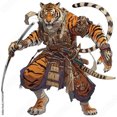 Anime Tiger Warrior