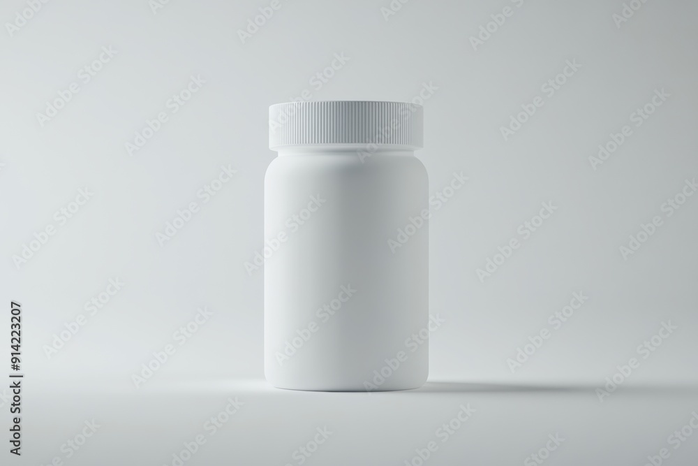 White blank medicine bottle on clean background White blank medicine bottle on clean background