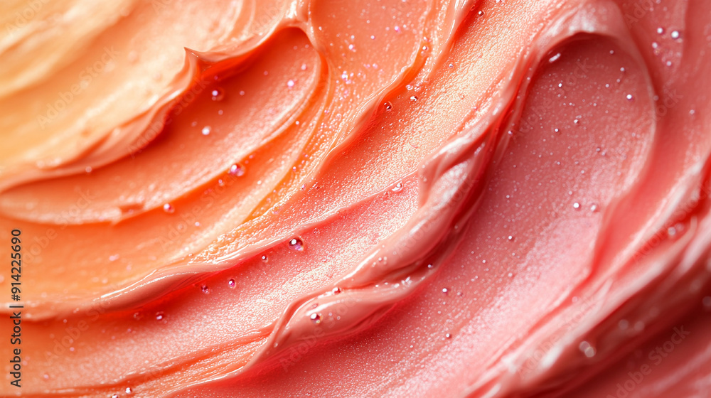 Pink gypsum plaster strokes close up Pink gypsum plaster strokes close up