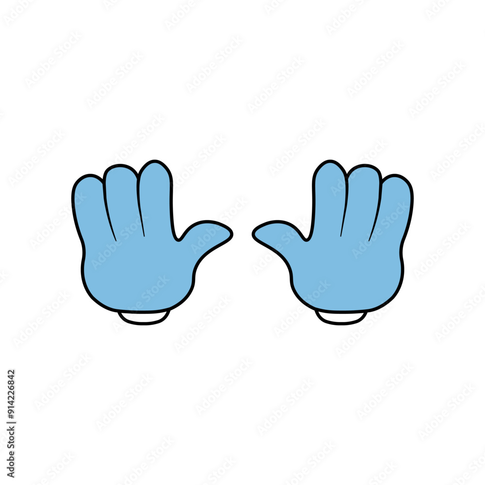 Fototapeta premium hand icon vector illustration. Illustration isolated on white backgrounds