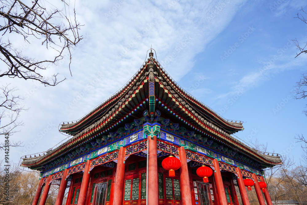 Jianbi Pavilion in Old Summer Palace, Beijing. Jianbi Pavilion in Old Summer Palace, Beijing.
