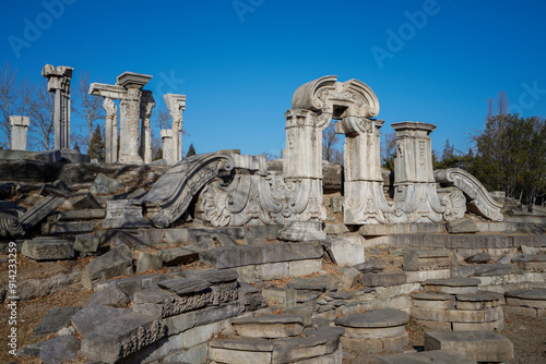 Dashuifa Site of Western Pavilion Scenic Spot in Old Summer Palace, Beijing photo