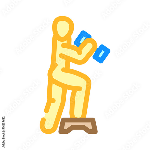 lateral raises fitness exercise arm color icon vector. lateral raises fitness exercise arm sign. isolated symbol illustration