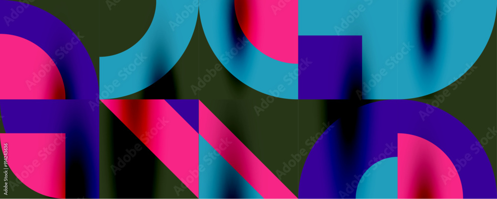 Neo memphis geometric pattern with circles, squares. Pop art abstract background for covers, banners, flyers and posters and other templates Neo memphis geometric pattern with circles, squares. Pop art abstract background for covers, banners, flyers and posters and other templates