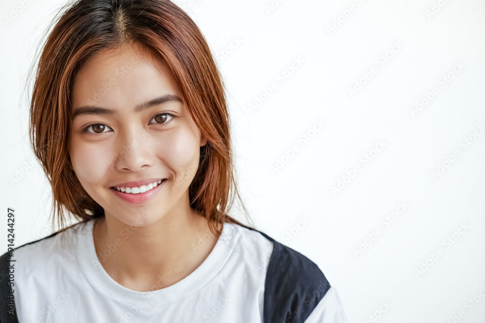 Portrait of a Smiling Young Woman Portrait of a Smiling Young Woman