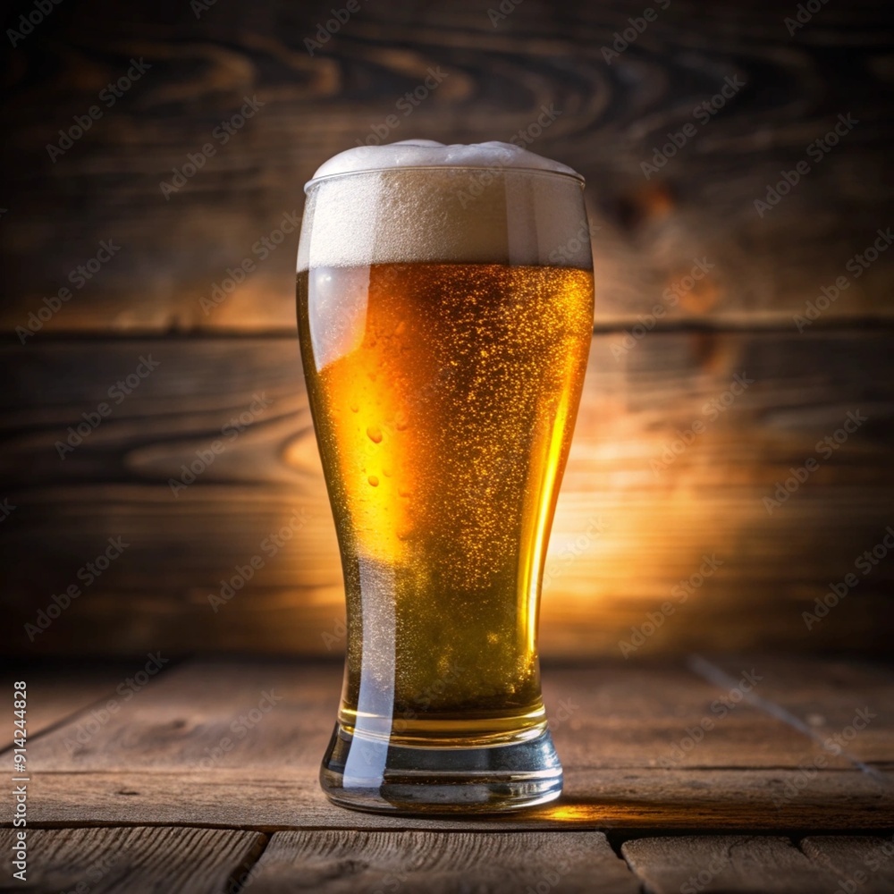 Celebrating Good Times with a Cold, Refreshing Craft Beer in a Pint Glass Celebrating Good Times with a Cold, Refreshing Craft Beer in a Pint Glass
