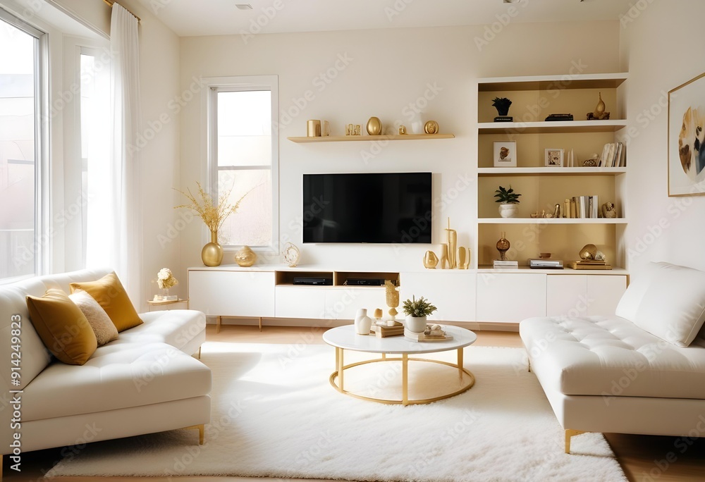 White and gold theme interior modern minimalism photo realism neww Style 3d Paints Doodle Illustration Deep View High Results 4k HD White and gold theme interior modern minimalism photo realism neww Style 3d Paints Doodle Illustration Deep View High Results 4k HD