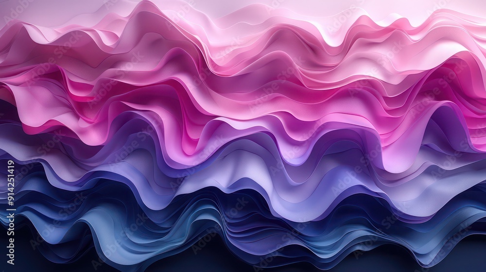 3D relief wallpaper with painting of a colorful 3d wave. wall art oil painting 3D relief wallpaper with painting of a colorful 3d wave. wall art oil painting