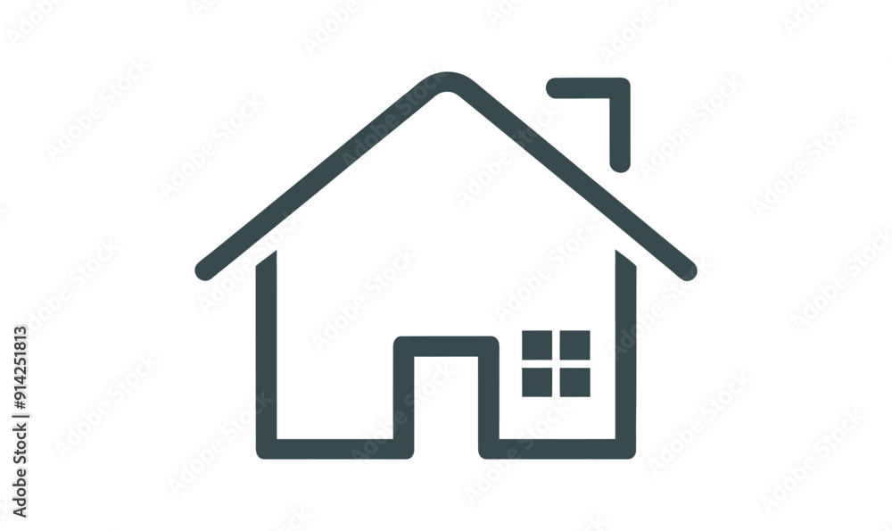 home icon on a white background, logo, design home icon on a white background, logo, design