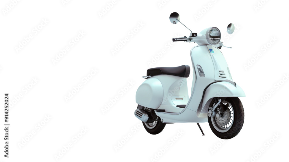 Motorcycle scooter on transparent background Motorcycle scooter on transparent background