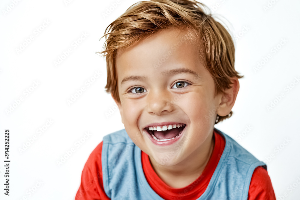 Happy Little Boy Laughing with a Big Smile Happy Little Boy Laughing with a Big Smile