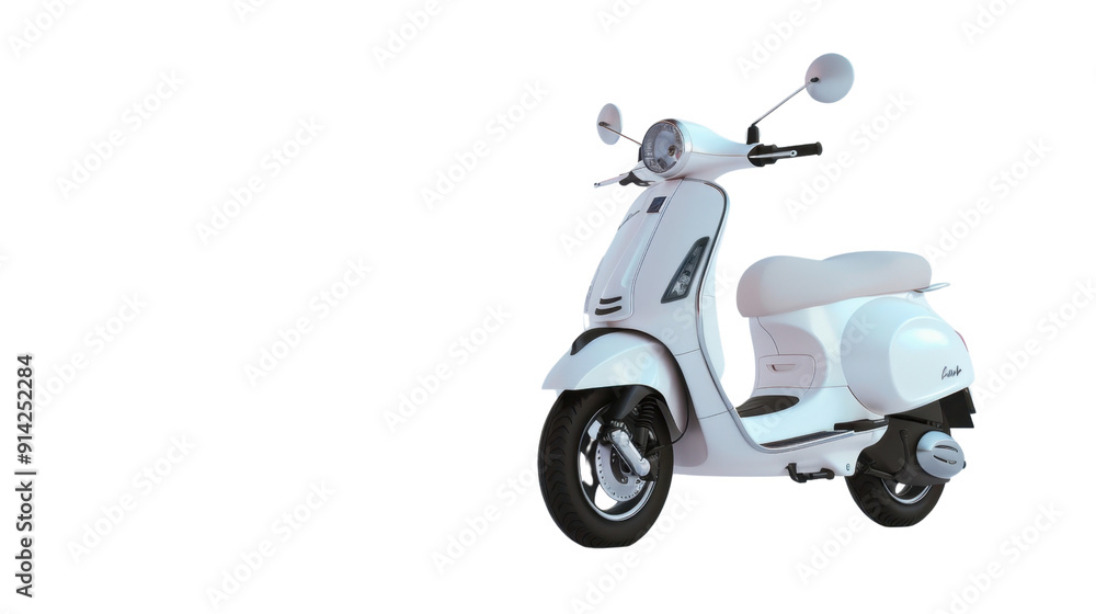 Motorcycle scooter on transparent background Motorcycle scooter on transparent background