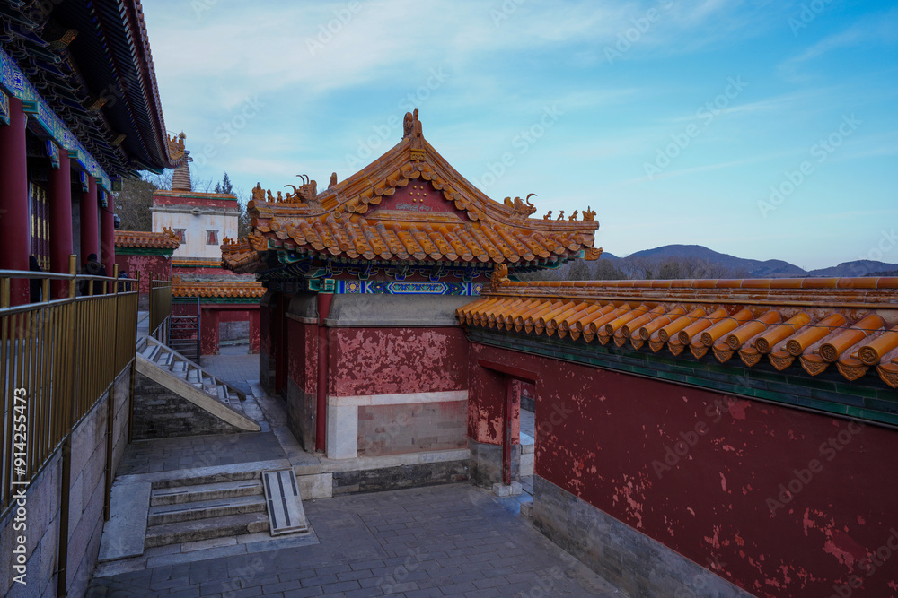 Tibetan architecture in Dvipa of Summer Palace in Beijing. Tibetan architecture in Dvipa of Summer Palace in Beijing.