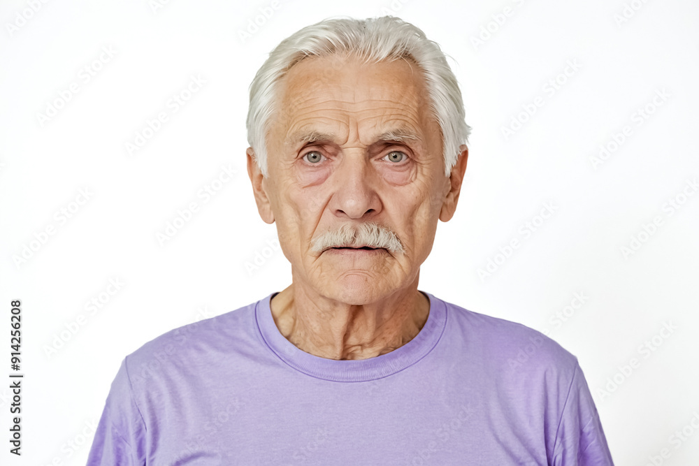 Portrait of a Senior Man with a Mustache Portrait of a Senior Man with a Mustache