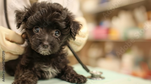 The puppy at the vet photo