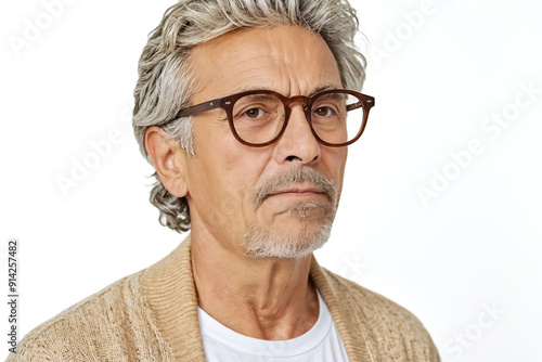 Portrait of a mature man wearing glasses