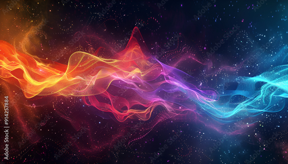 Rare View Vibrant Wave Particle Abstract Digital Art - Contact for Customizations or Help Rare View Vibrant Wave Particle Abstract Digital Art - Contact for Customizations or Help