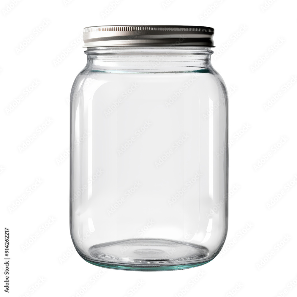 empty glass jar isolated on transparent background cutout empty glass jar isolated on transparent background cutout