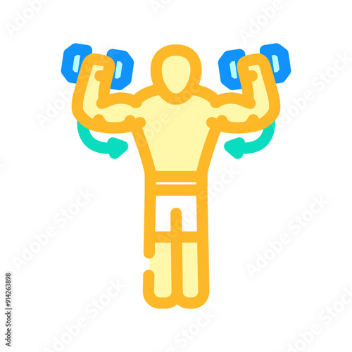 jump squats fitness exercise leg color icon vector. jump squats fitness exercise leg sign. isolated symbol illustration